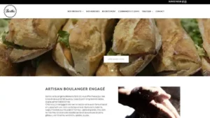 Exemple de site - BOULANGERIE- Webutin