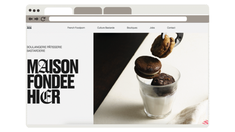 Site internet - Nourriture