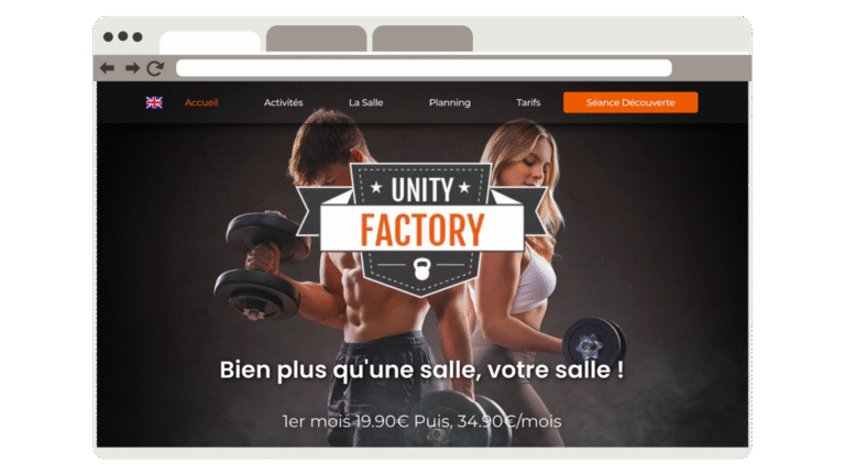 Site internet - Salle de sport