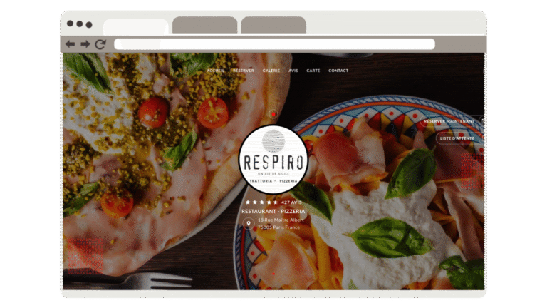 Site internet - Pizzeria